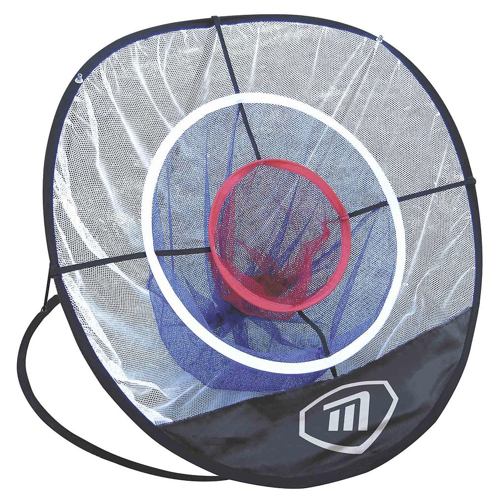 Masters Pop Up Chipping Target Net for golf practice, lightweight sporting goods net with target holes for improving chipping skills.