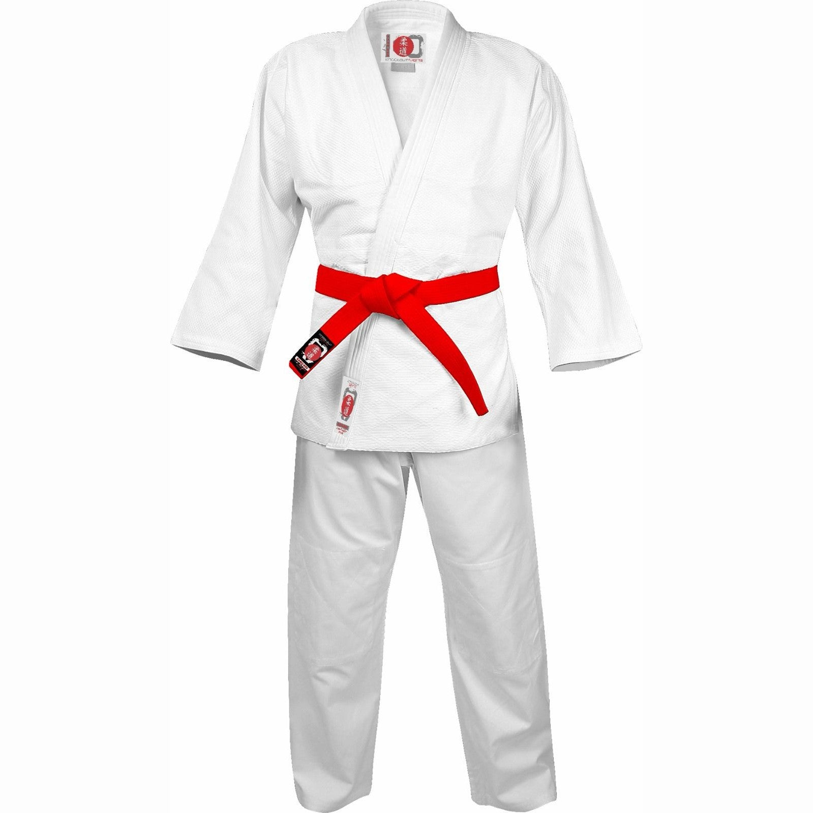 Angry Ape Kano Adult 600 Judo Suit 100% cotton white gi with free white belt, suitable for judo practice and competitions.