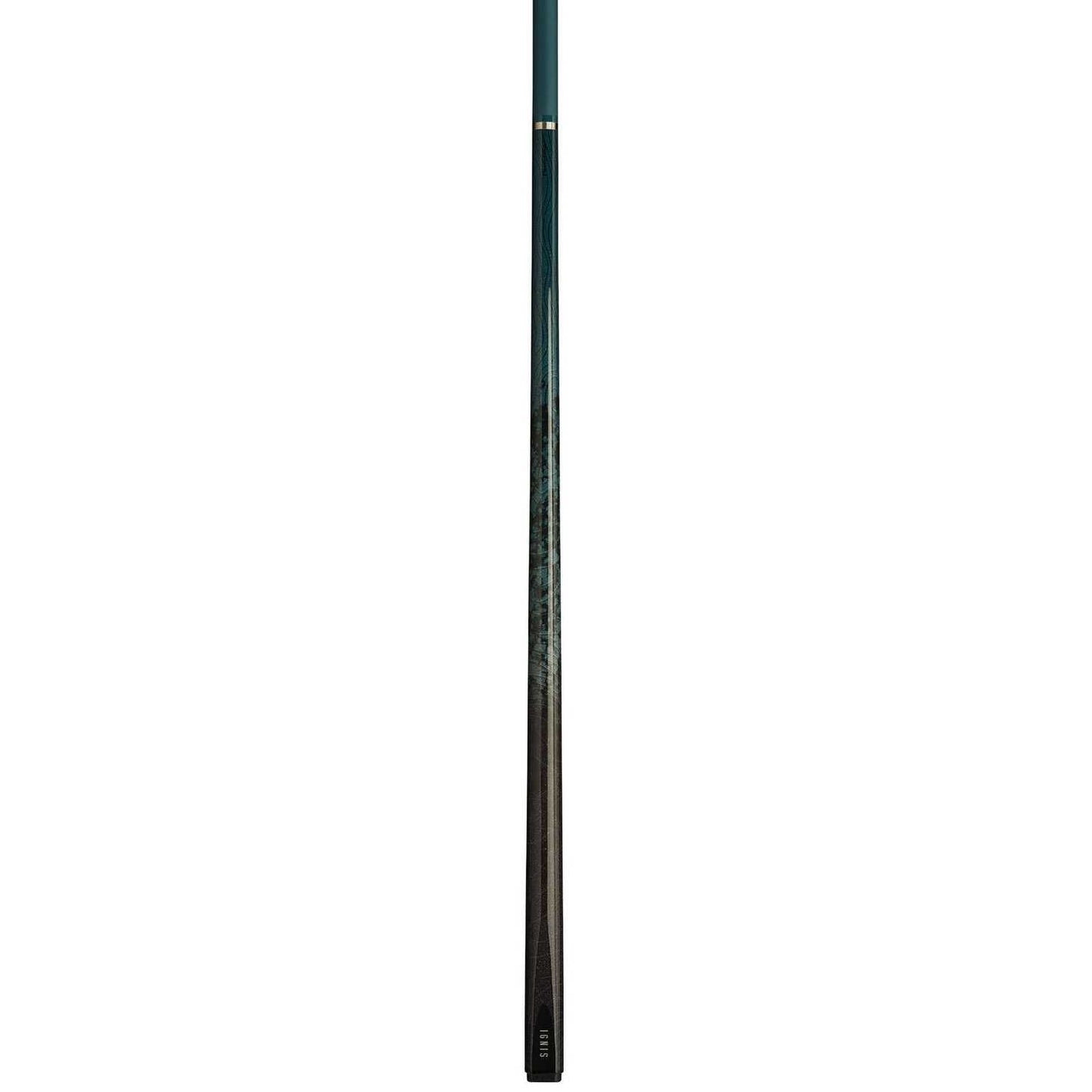 Powerglide Snooker Cue Carbon Ignis 57-inch, 2-piece, 10mm, 19oz with black finish and professional snooker pool design.