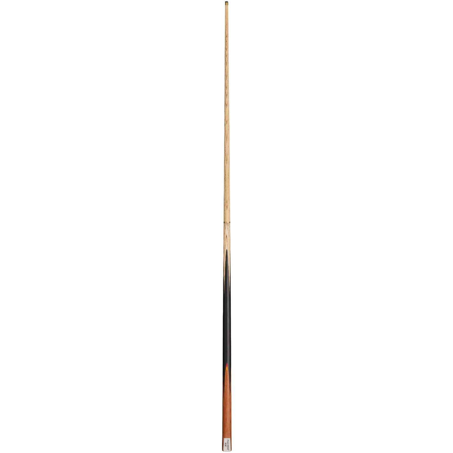 Powerglide Aero 2-piece snooker cue, 57 inches with 10mm tip, shown with case and two pieces of chalk.