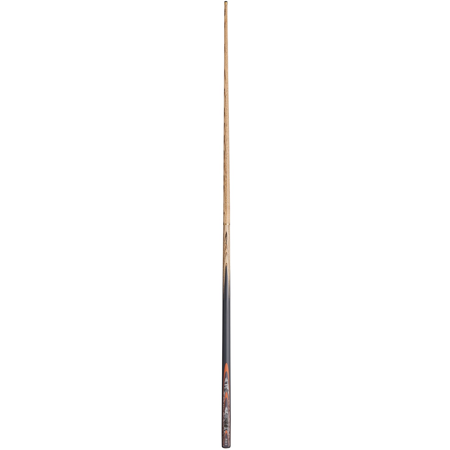 Powerglide Mako 2-piece snooker cue, 57 inches long with 10mm tip, shown in the image, designed for snooker and pool games.