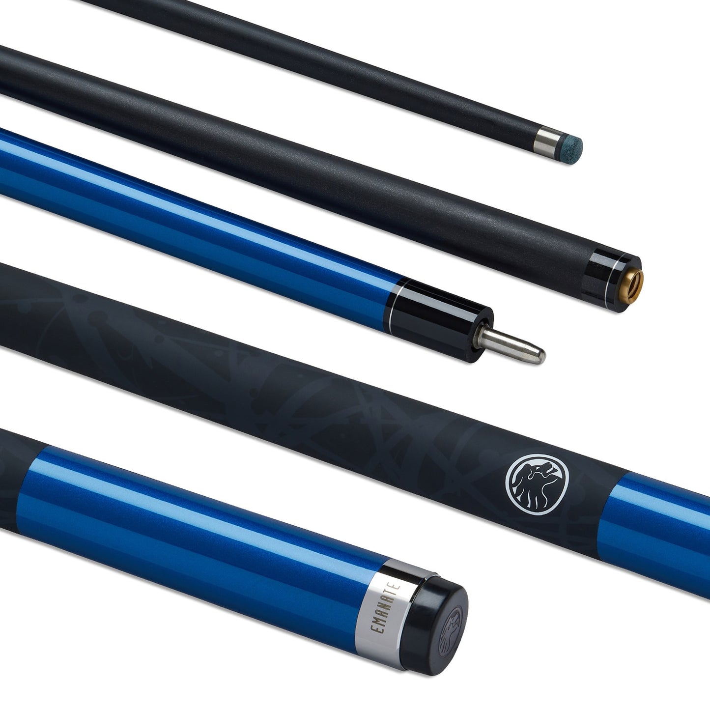 Powerglide Carbon Pool Cue Emanate 57in 2 Piece 10Mm