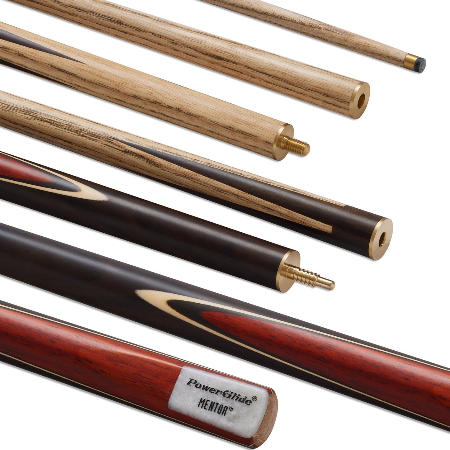 Powerglide Pool Cue English Mentor 55in 3 Piece 8.5Mm