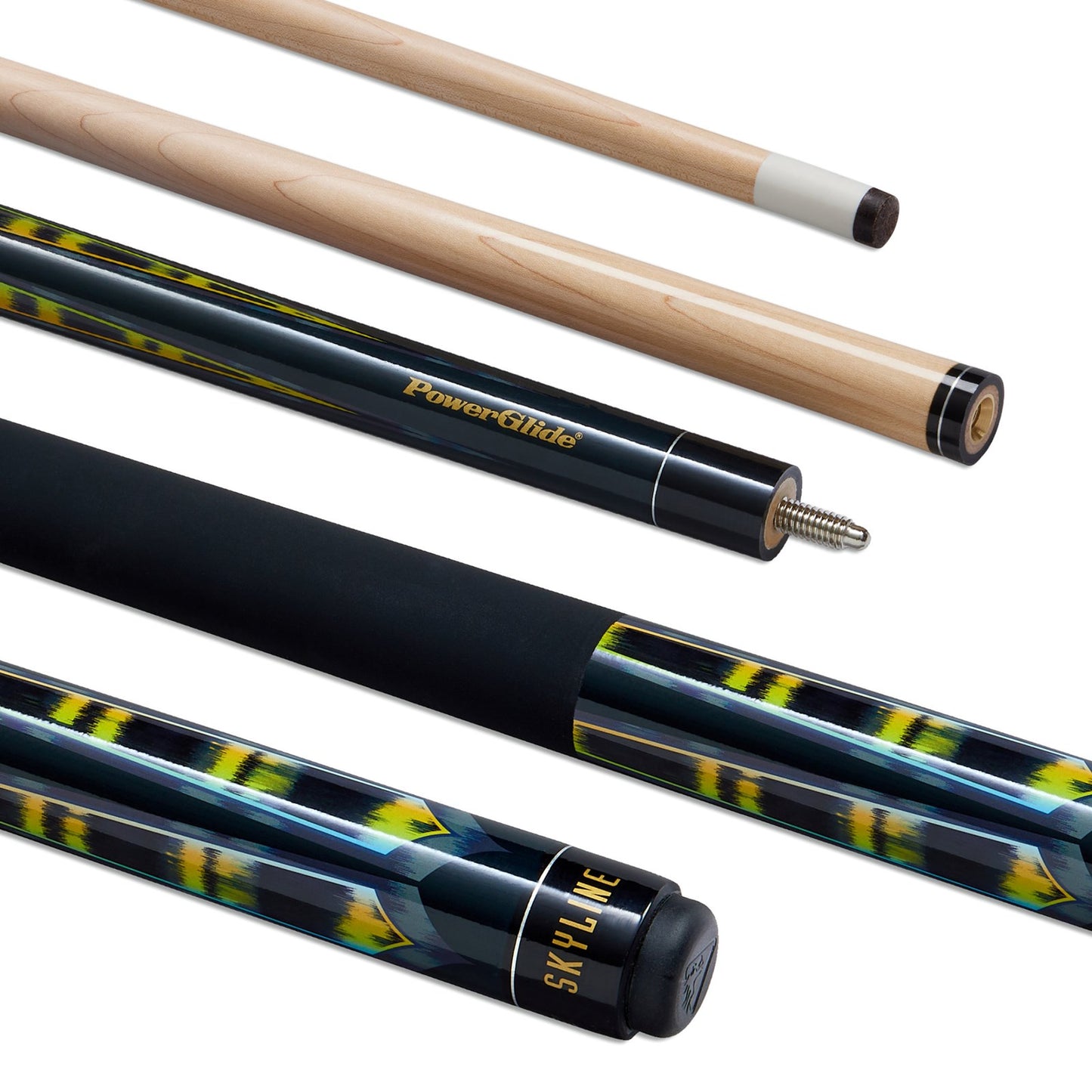 Powerglide Pool Cue Skyline 57in 2 Piece 10Mm