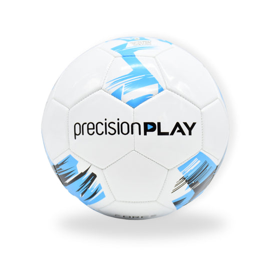 PrecisionPLAY Force football for sporting goods, showing the detailed design and branding on the football surface.