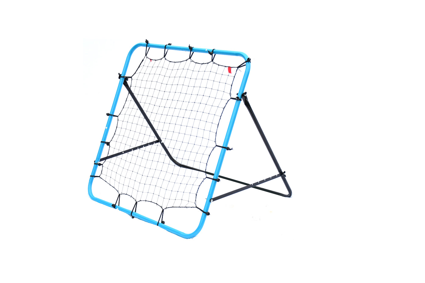 PrecisionPLAY adjustable rebounder with 100cm x 100cm frame, sporting goods equipment for versatile training and practice.