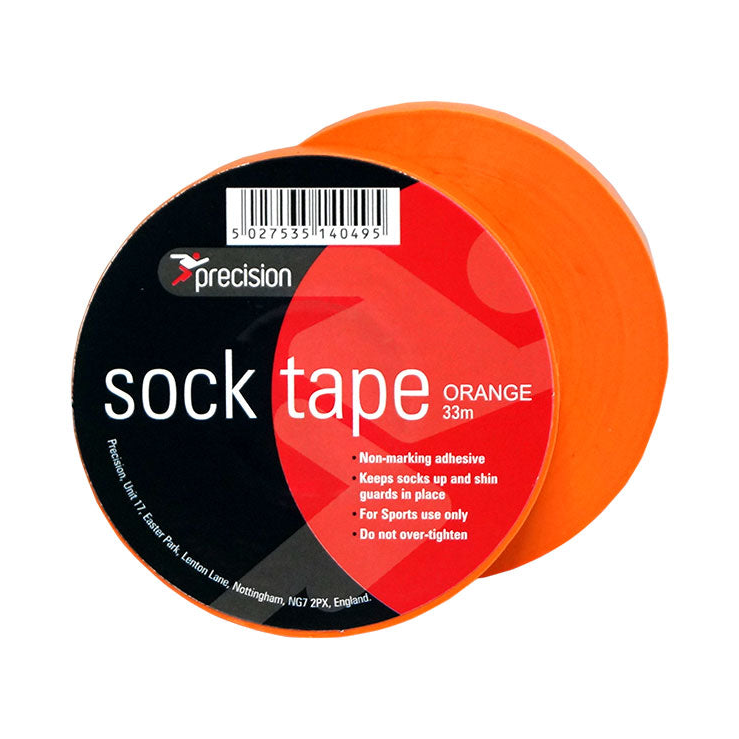 Precision Sock Tape 19mm sport tape pack of 10, flexible adhesive tape for athletic sock support and sports injuries.