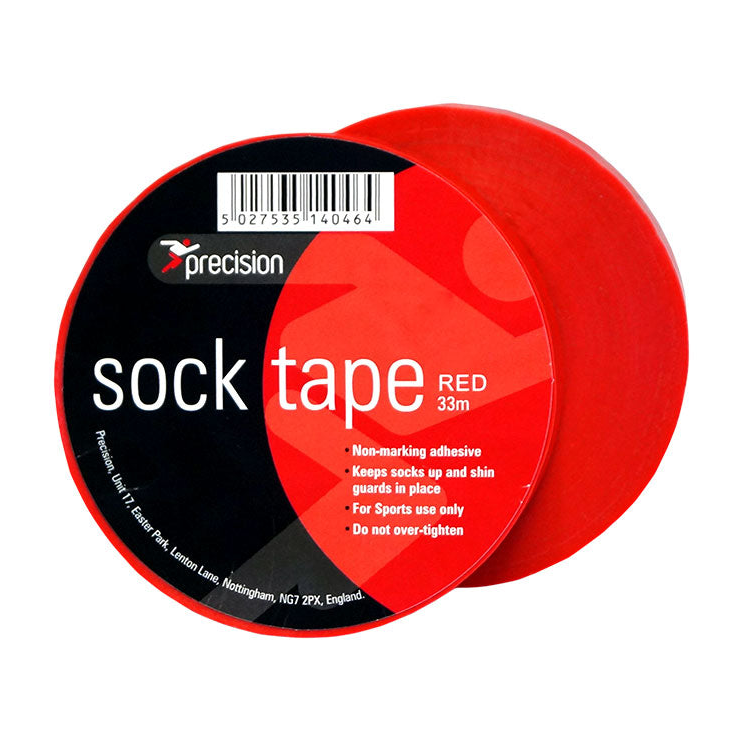 Precision Sock Tape 19mm in a pack of 10, sporting goods adhesive tape for athletic use, shown in the image.