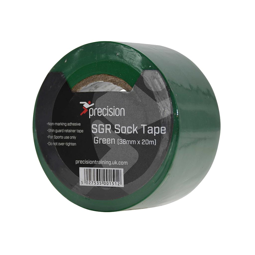 Pack of five 38mm Precision SGR Sock Tape rolls, sporting goods accessory for sports and athletic use