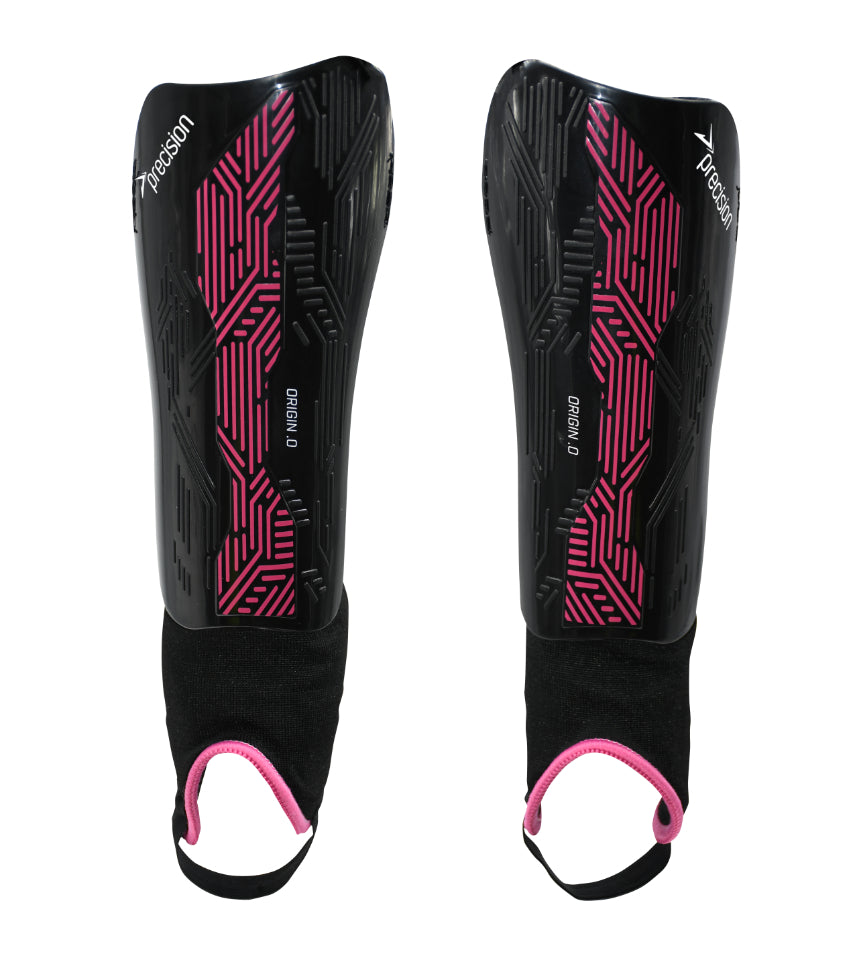Precision Origin.0 shin and ankle guards, sporting goods protective gear with padded support for sports safety.