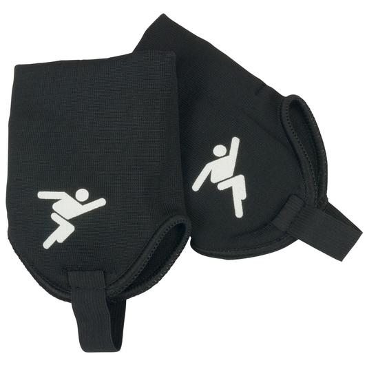 Precision ankle protectors for sports, cushioned support with adjustable straps, designed to prevent injuries during athletic activities.