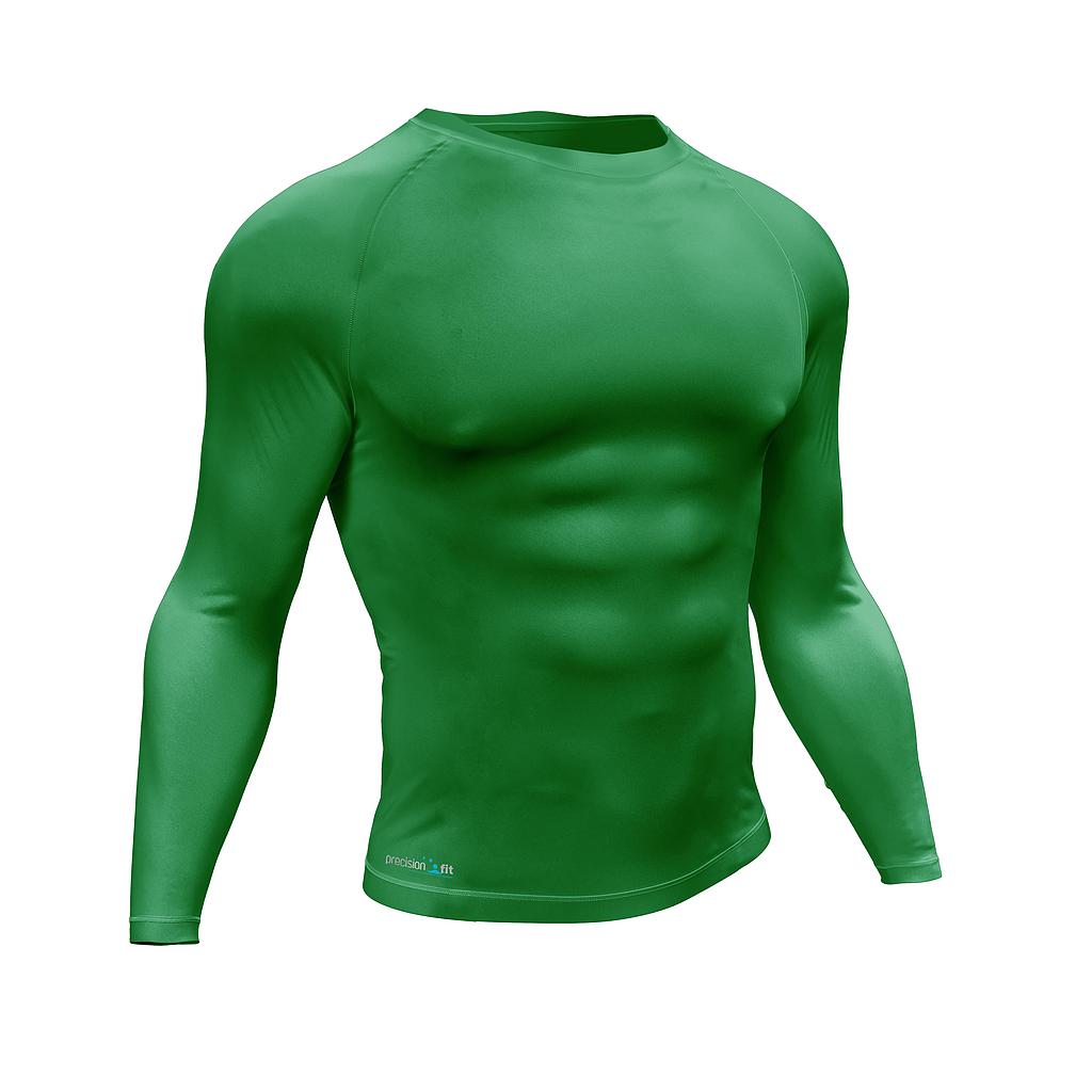 Junior Precision Essential Baselayer long sleeve shirt in navy, featuring a snug fit and moisture-wicking fabric for athletic comfort.