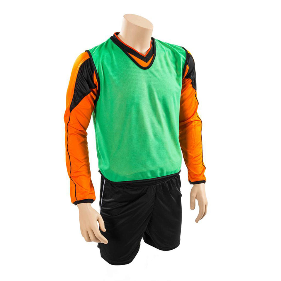 Plain mesh training bib in youth and adult sizes, featuring the Precision brand logo on breathable sports mesh fabric.