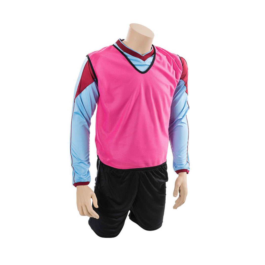Plain mesh training bib for infants and kids, lightweight and breathable sports accessory by Precision, shown on a white background.