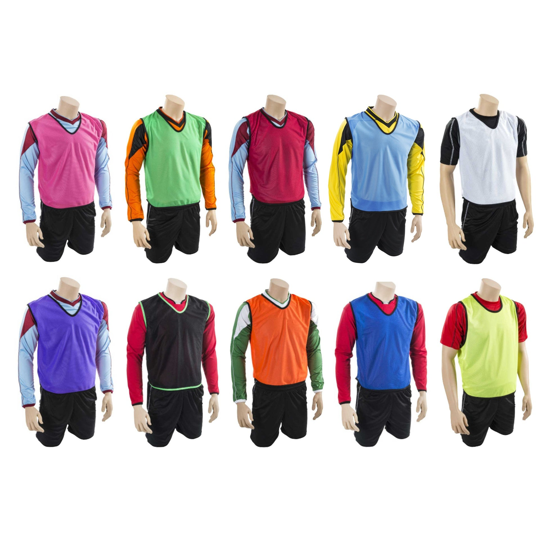Plain mesh training bib by Precision, youth and adult size, lightweight sports bib with breathable mesh fabric.