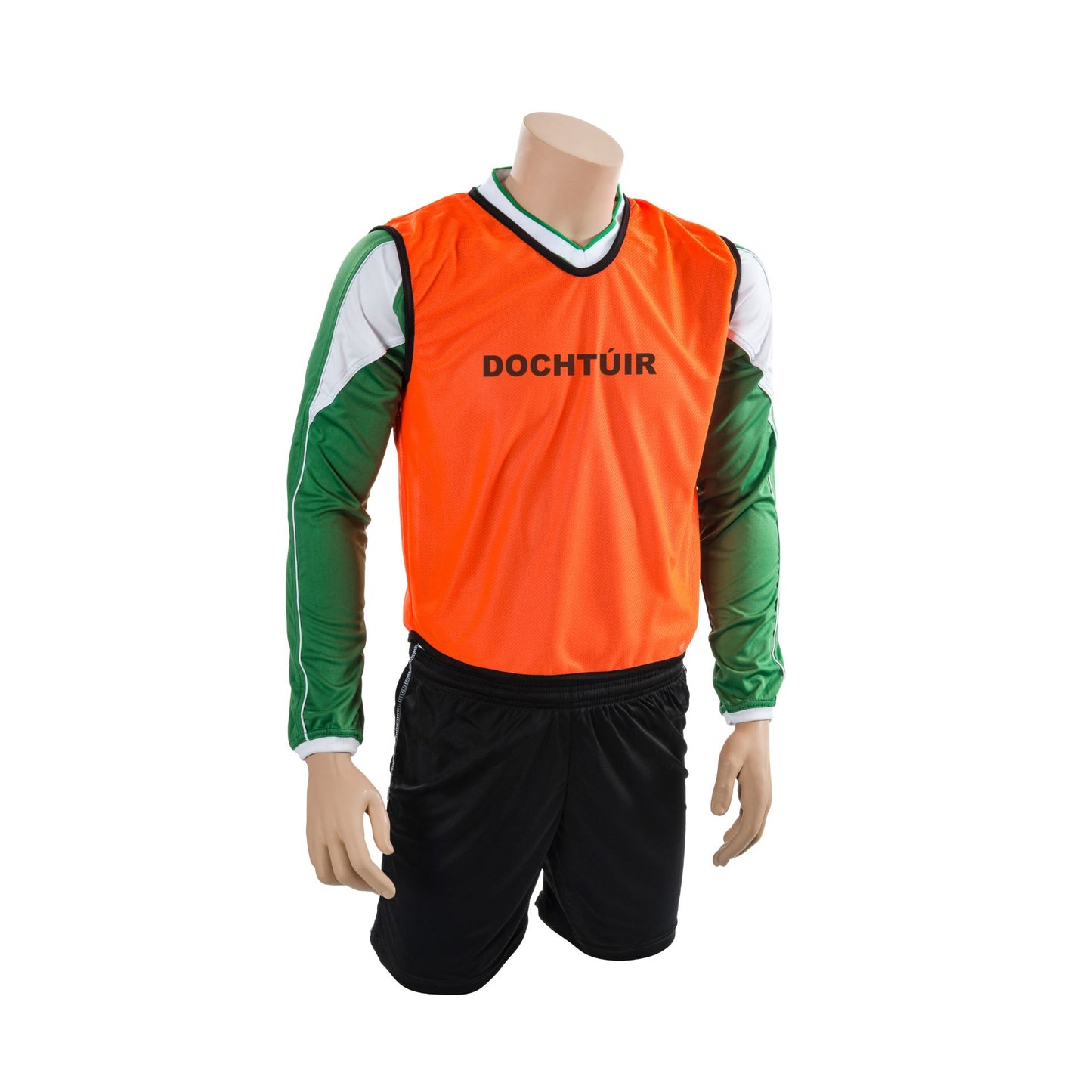 Precision GAA Officials Bib for sports officiating, featuring adjustable straps and breathable fabric, in bright yellow with logo details.