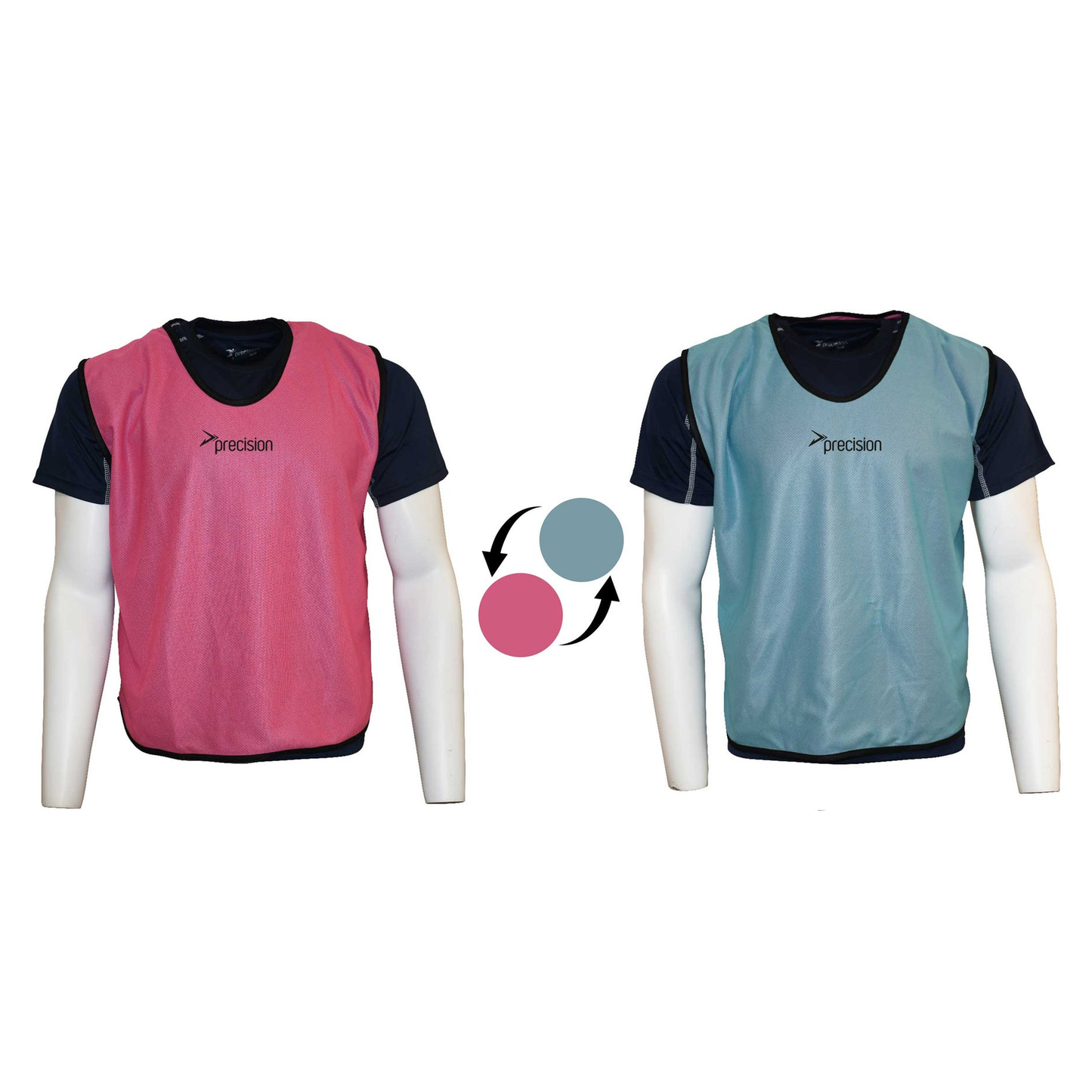 Precision reversible mesh training bib for infants and kids, featuring bright colors and lightweight, breathable fabric.