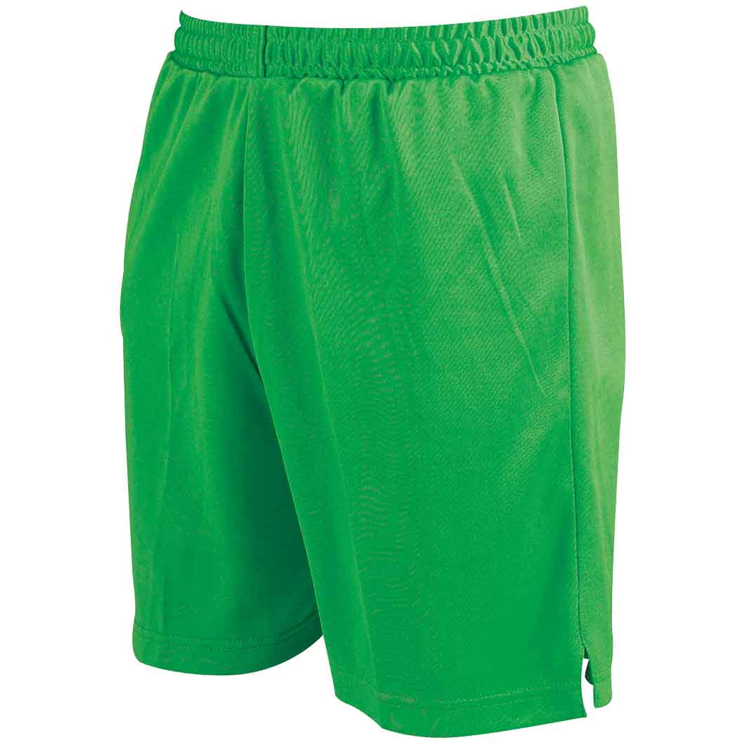 Adult Precision Attack Shorts in black, made of breathable athletic material, designed for sports and active wear.