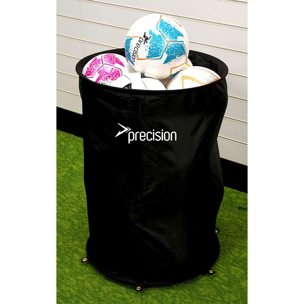 Precision Ball Bin for sports, 80cm x 75cm, with carry bag, durable ball storage for sports equipment and practice sessions.