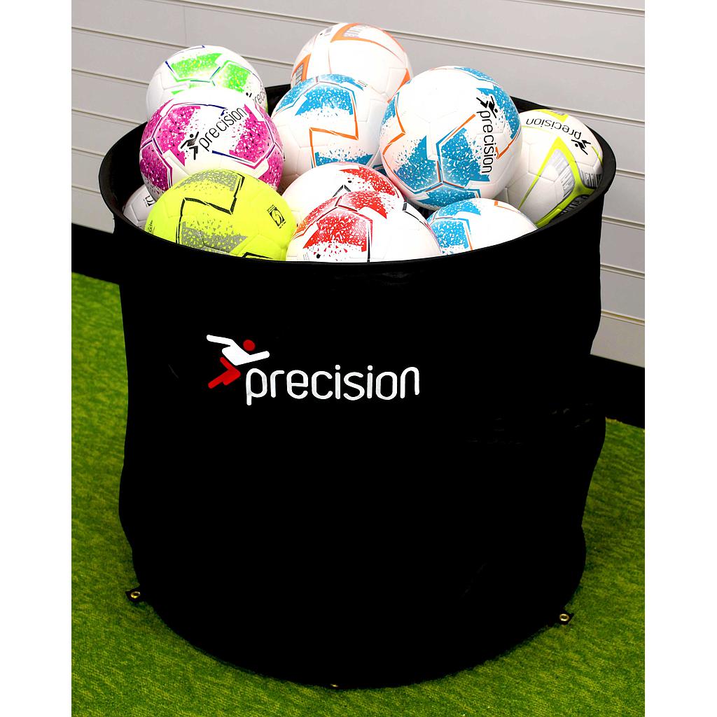 Precision Ball Bin for sports storage, 80cm x 75cm with carry bag, ideal for organizing and transporting sports balls.