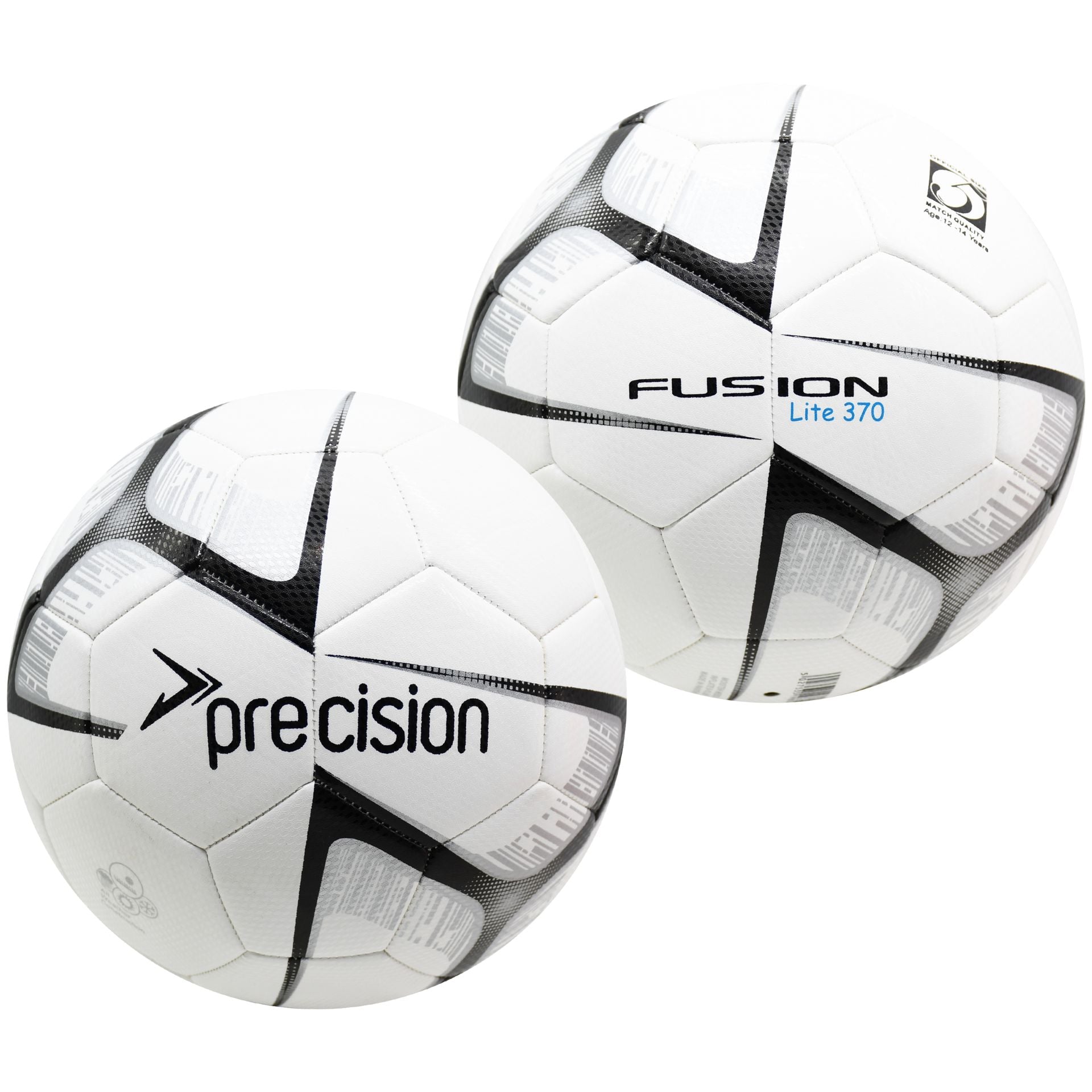Precision Fusion Lite football showing textured surface and brand logo, designed for optimal grip and durability in sporting goods.