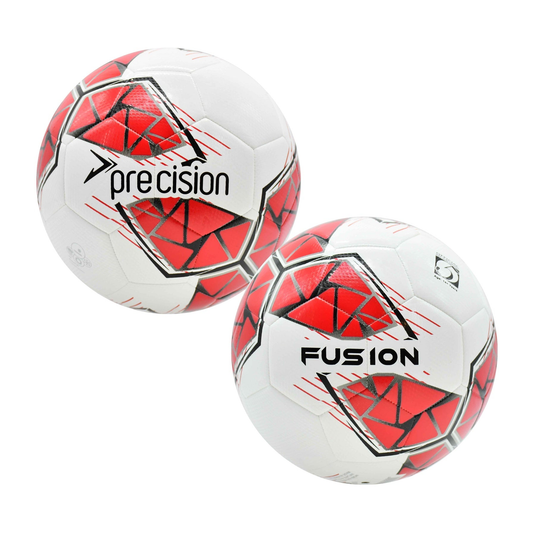 Precision Fusion FIFA Basic Training Football for soccer practice, featuring durable synthetic leather and a standard size.