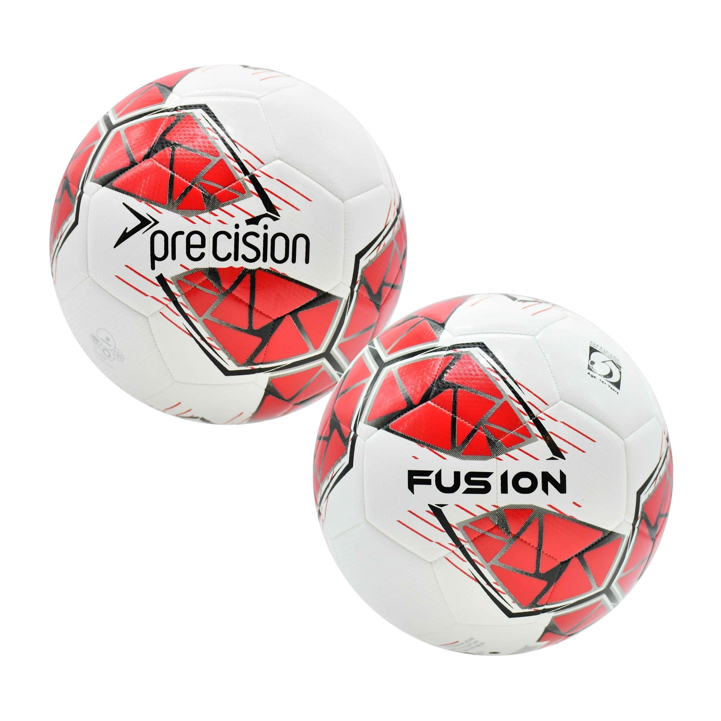 Precision Fusion FIFA Basic Training Football for soccer practice, featuring durable construction and vibrant design.