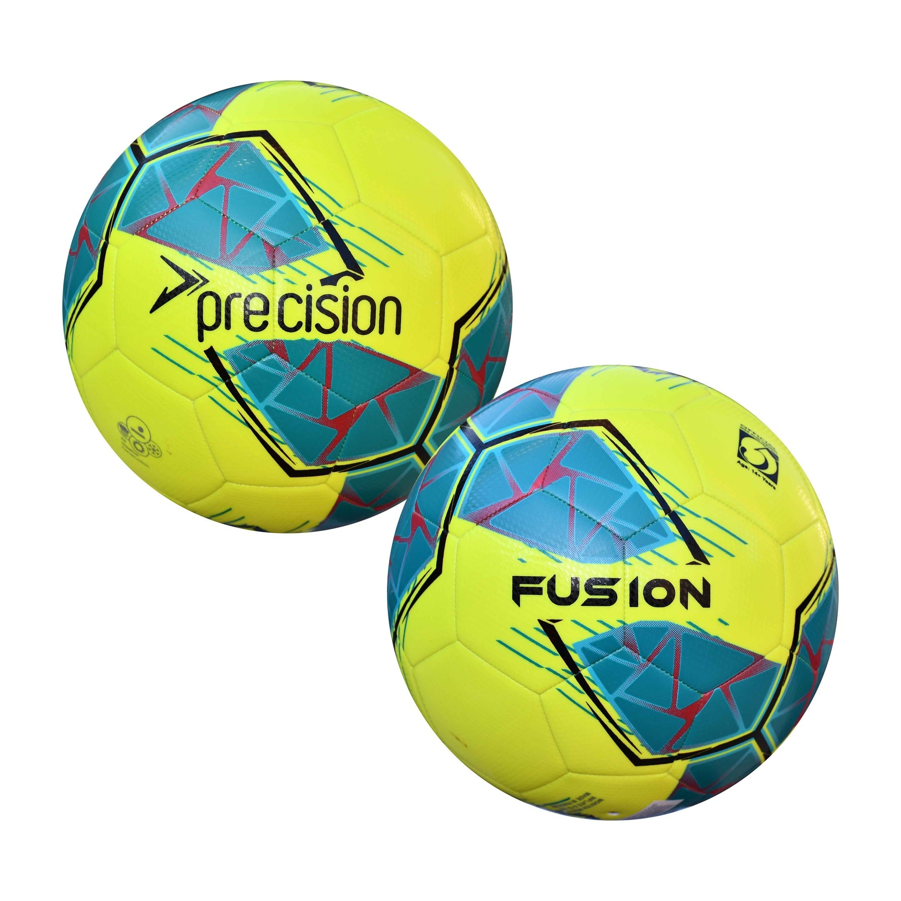 Precision Fusion FIFA Basic Training Football with detailed panel design, ideal for soccer training and practice sessions.
