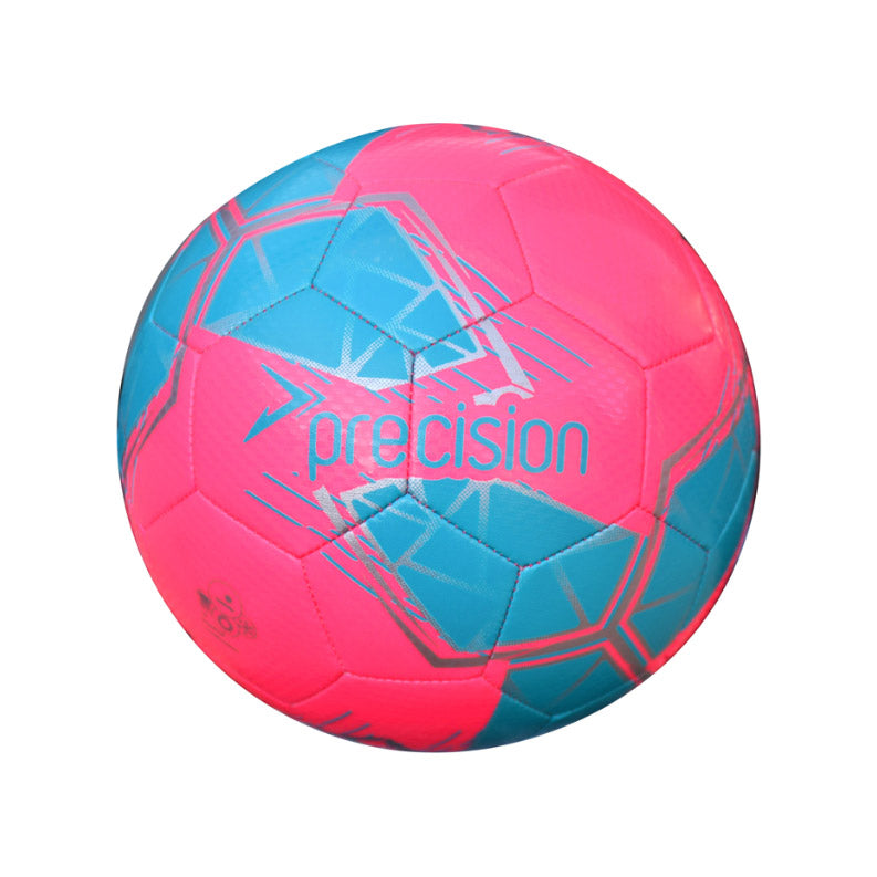 Precision Fusion Mini Size 1 training ball for soccer, featuring vibrant colors and textured surface for improved grip and control.