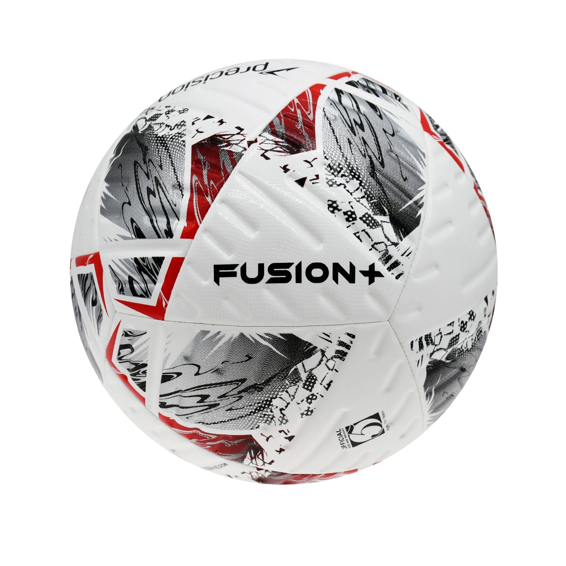 Precision Fusion+ FIFA Basic Training Ball for soccer, featuring durable construction and bright design, ideal for practice and training.
