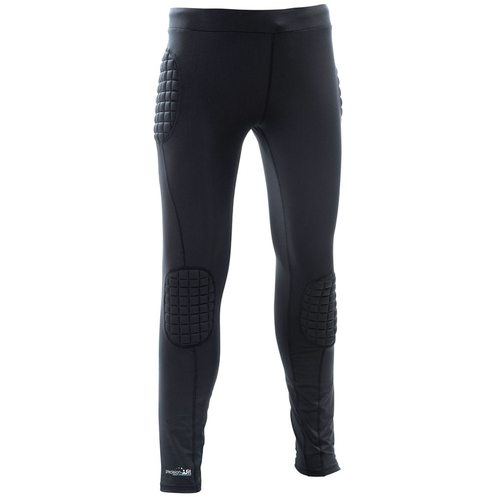 Precision padded Baselayer GKT trousers for adults, sporting goods, shown in black with reinforced padding and stretch fabric.
