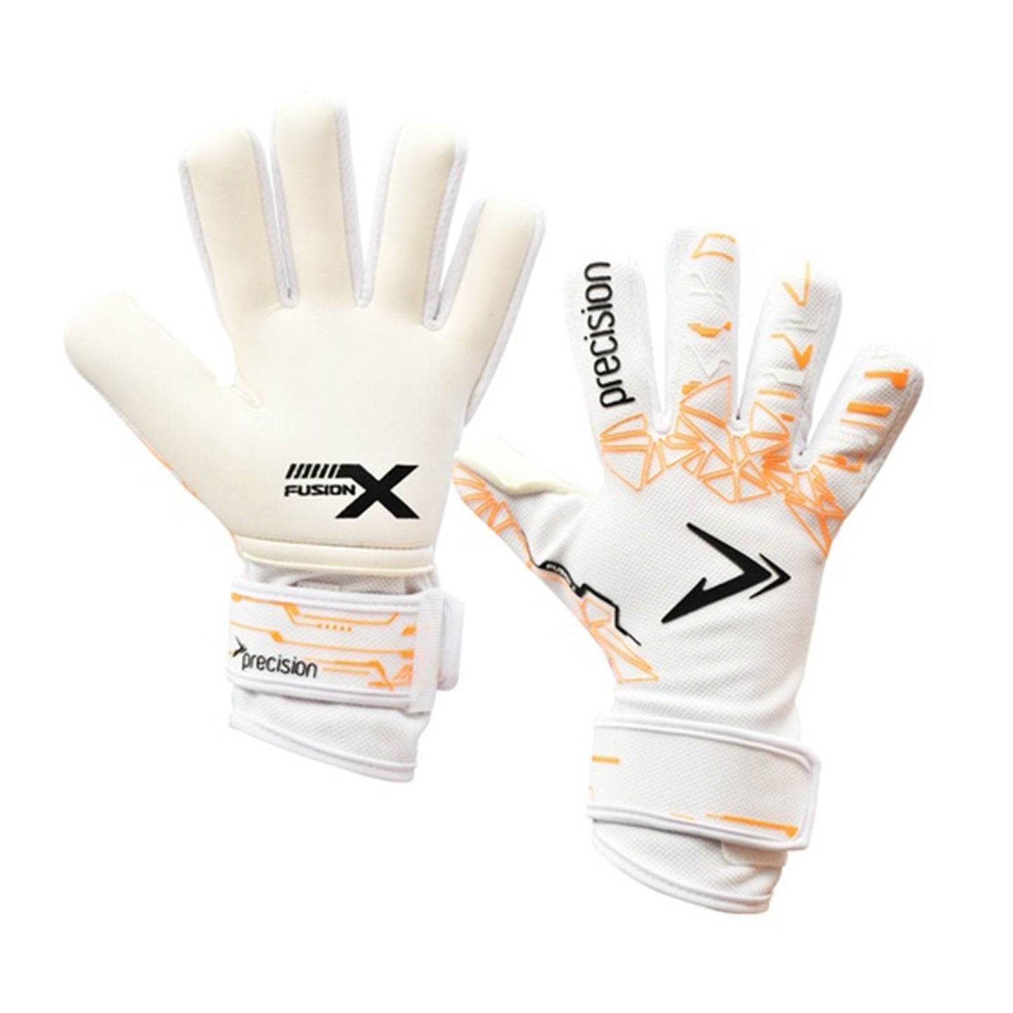 Precision Fusion X Pro Lite Giga GK gloves, lightweight sporting goods gloves with reinforced palms and breathable fabric for sports.