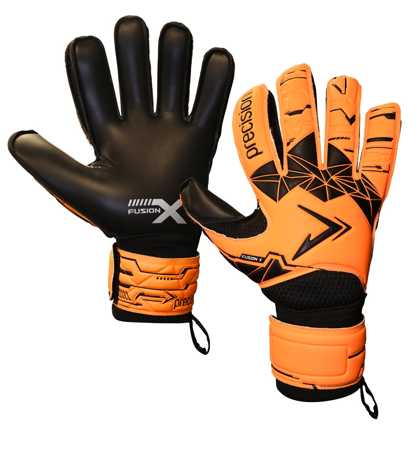 Precision Junior Fusion X Flat Cut Essential GK Gloves