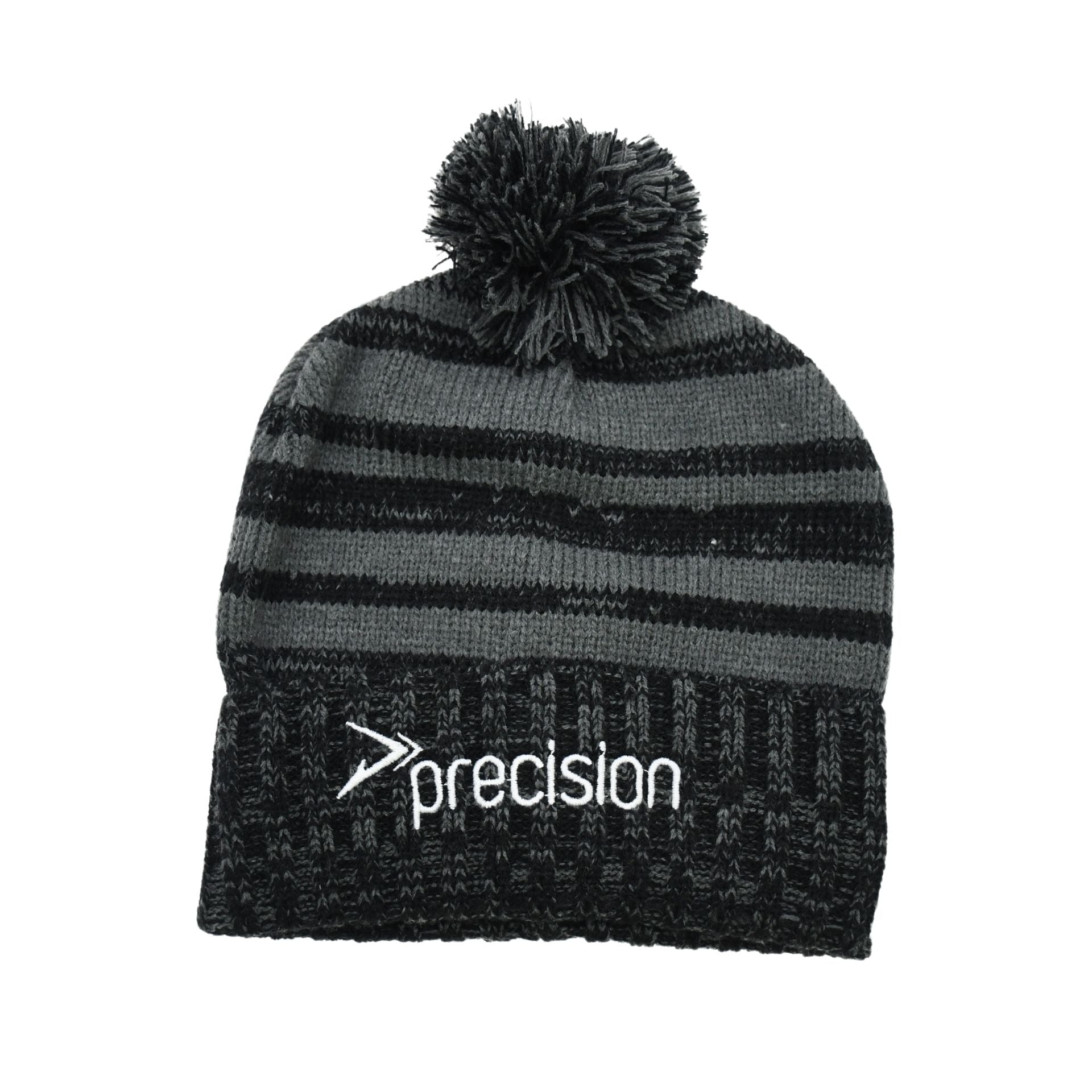 Precision Pom Beanie Hat, sporty winter accessory with a pom detail, ideal for cold weather and outdoor activities.
