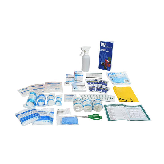 Precision Astroturf Medical Refill Kit for sporting goods, featuring replacement components and tools for turf maintenance.