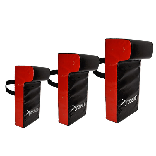 Precision Single Wedge Hit Shield for sporting goods, showing a sturdy, black protective shield with a handle for training or safety use.