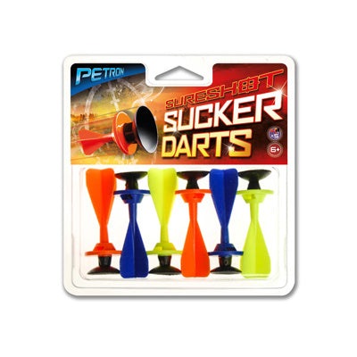 Petron Sureshot Spare Sucker Darts 6pk