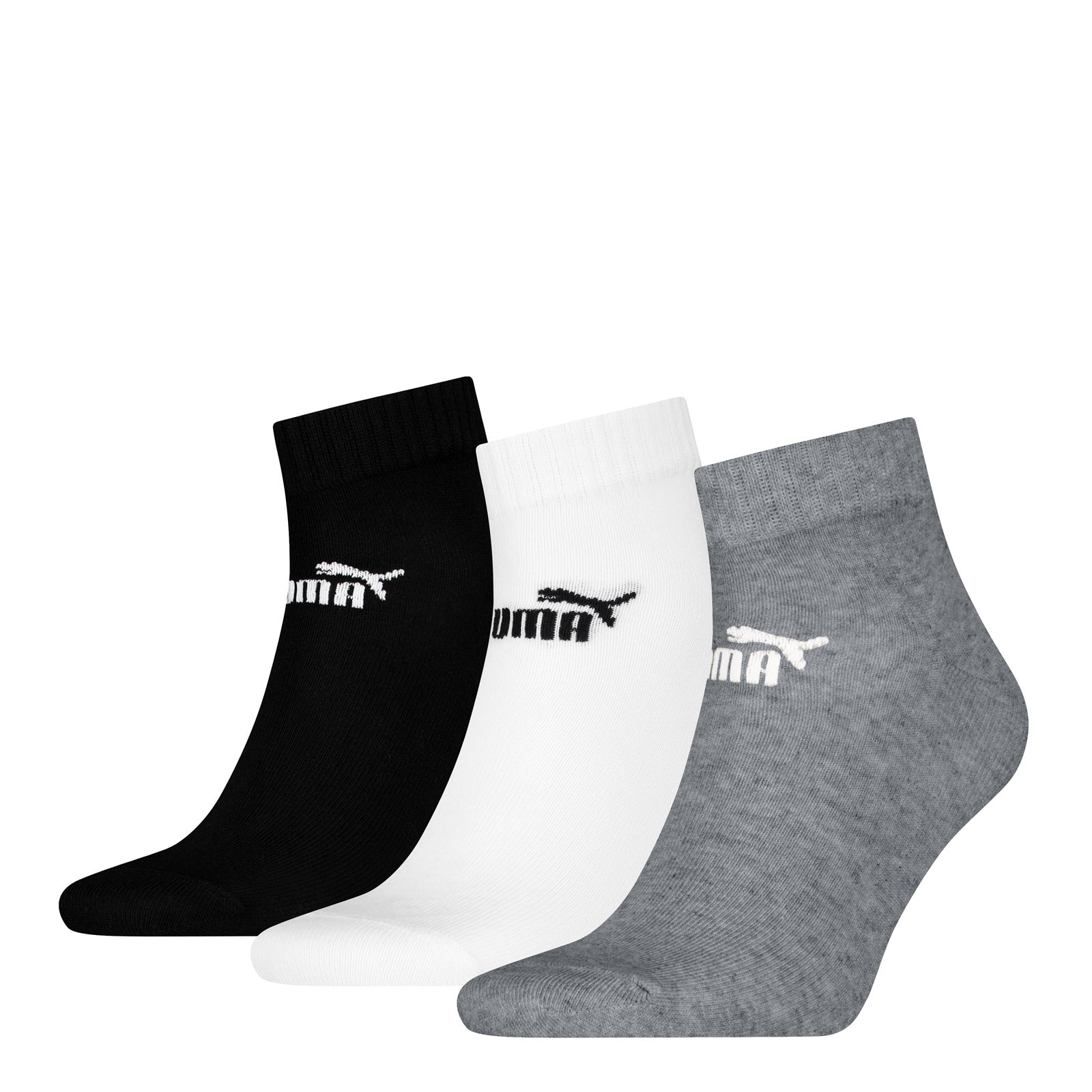 Puma Quarter 3 Pair Pack Socks Assorted