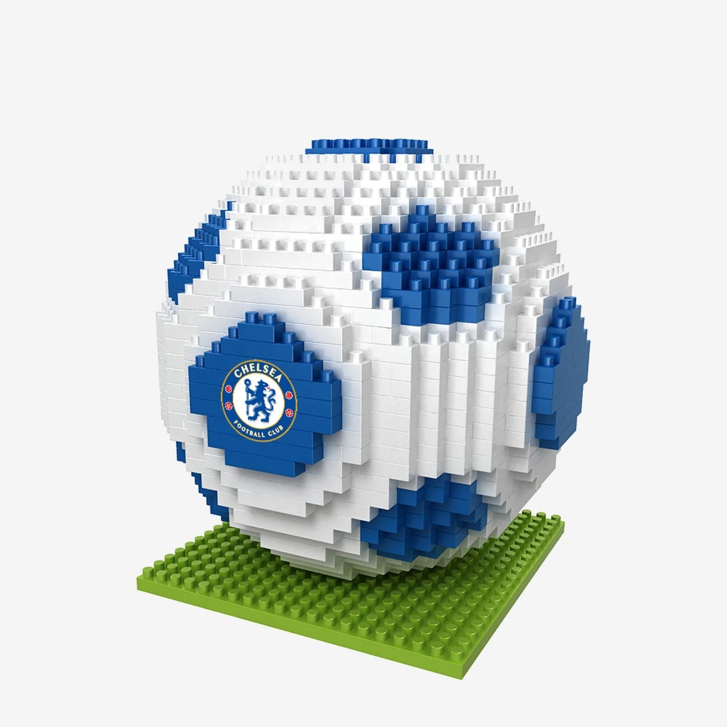 Foco Team Merchandise 3D BRXLZ Football toy in vibrant colors, made of interlocking plastic bricks for sports fans.