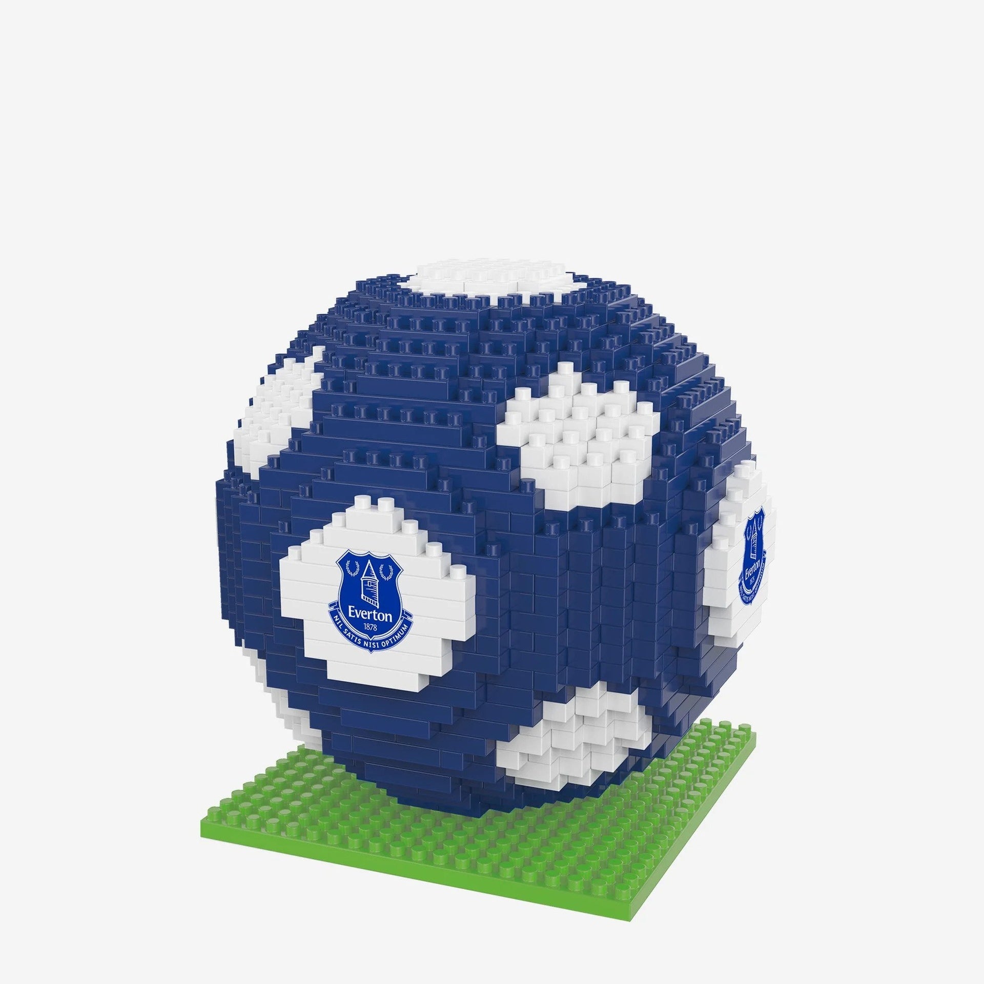 Foco Team Merchandise 3D BRXLZ Football made of colorful plastic bricks, featuring team logo and design, sporting goods.