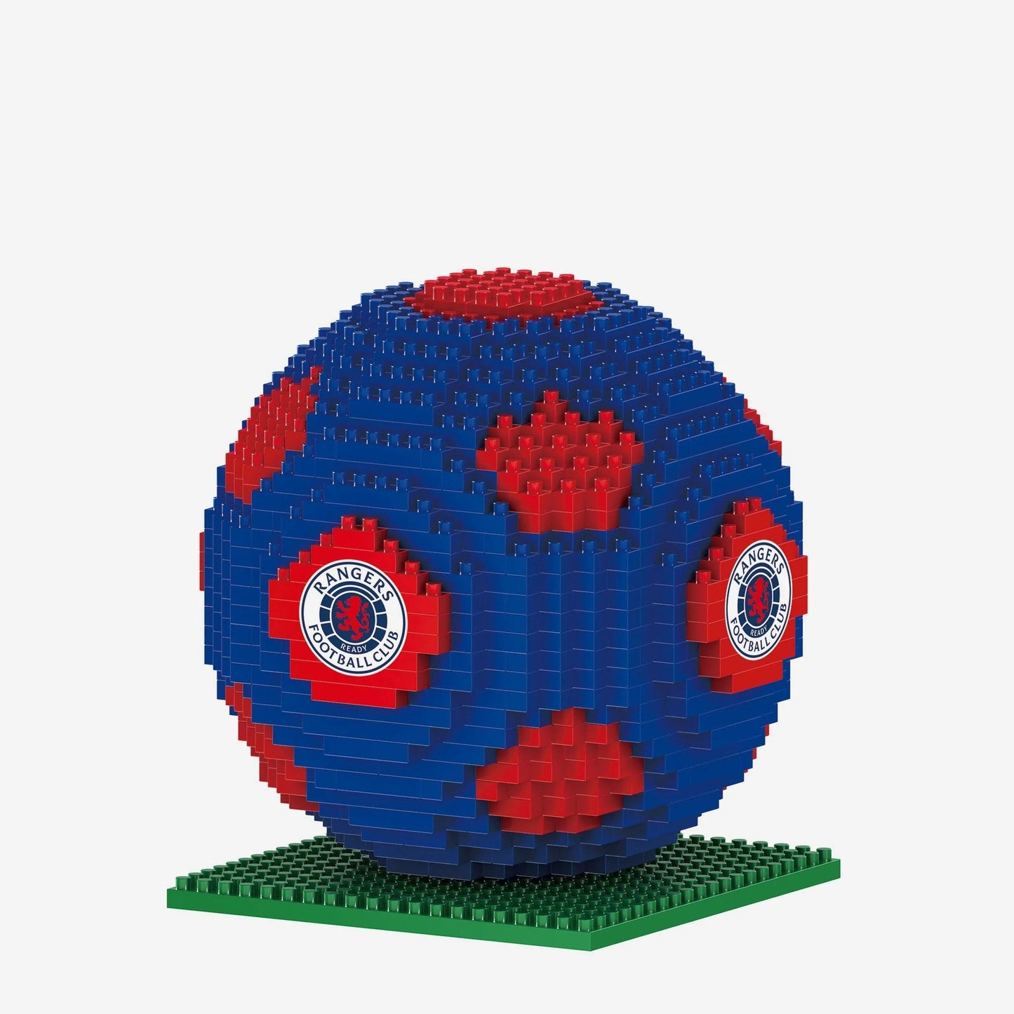Foco Team Merchandise 3D BRXLZ Football displayed with colorful LEGO-style building blocks for sports fans.
