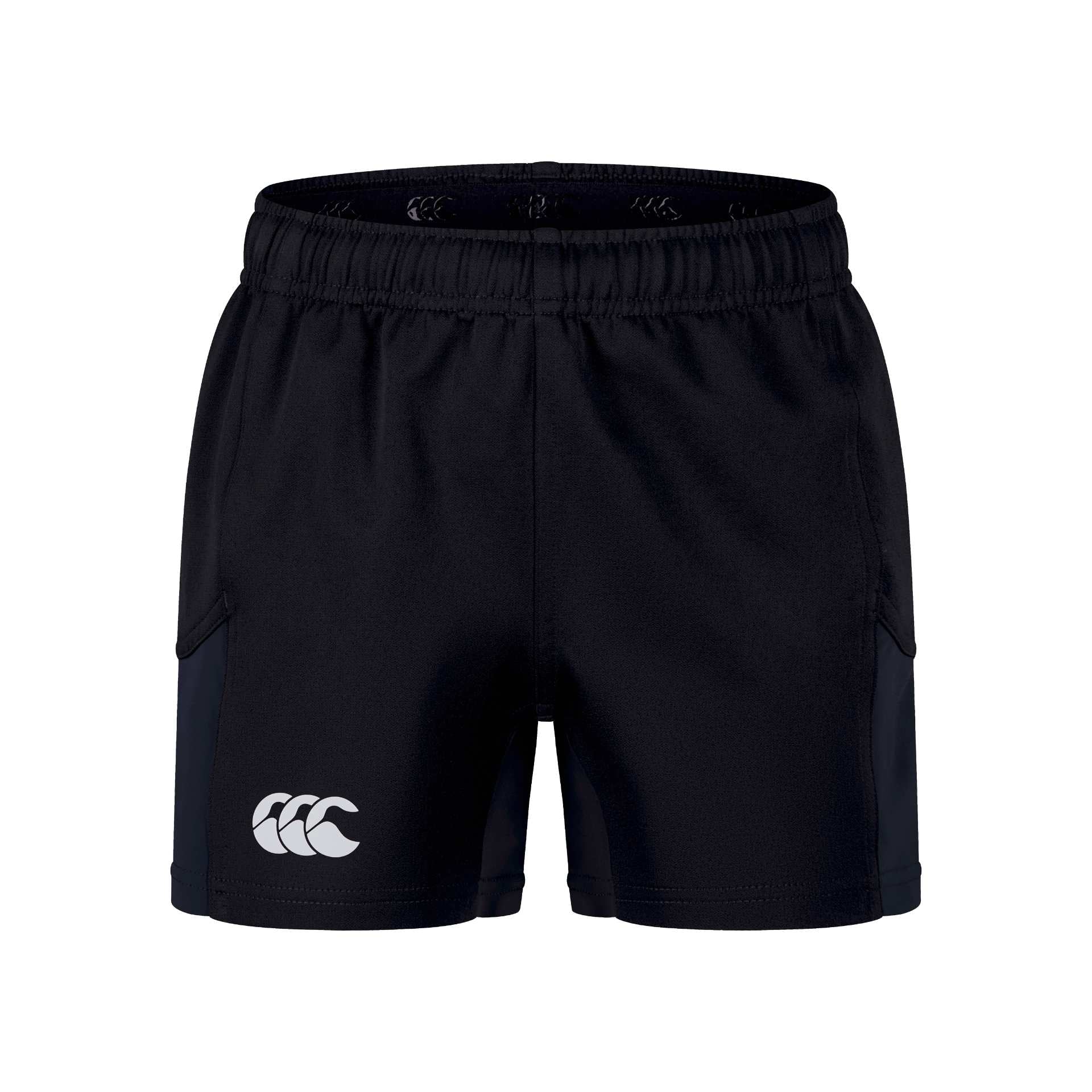 Canterbury Teen Advantage Short in navy, athletic fit with Canterbury logo, designed for sports and active wear.