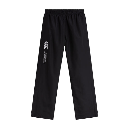 Canterbury women's open hem stadium pants in sporty fabric, featuring a relaxed fit and athletic style for active wear.