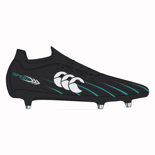 Canterbury Speed Falcon 2.0 SG Junior cricket boots with durable sole and secure fit, designed for young athletes.