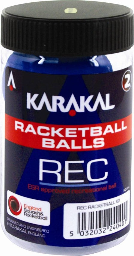 Karakal Racketball Balls Blue Rec - Tube Of 2