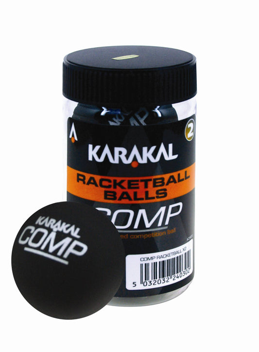 Karakal Racketball Balls Black Competition Tube Of 2