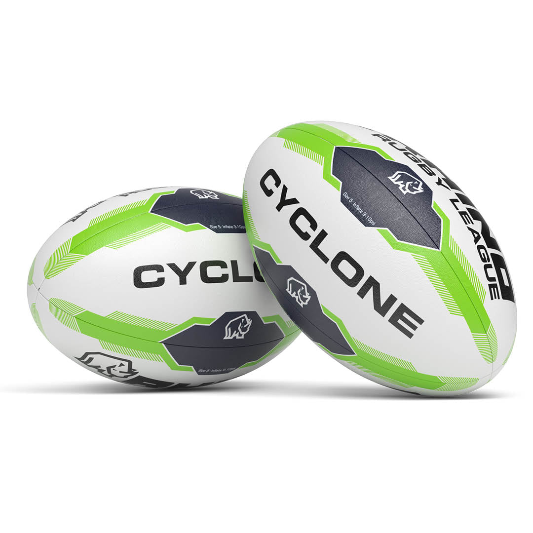 Rhino Rugby League Ball Cyclone Xiii