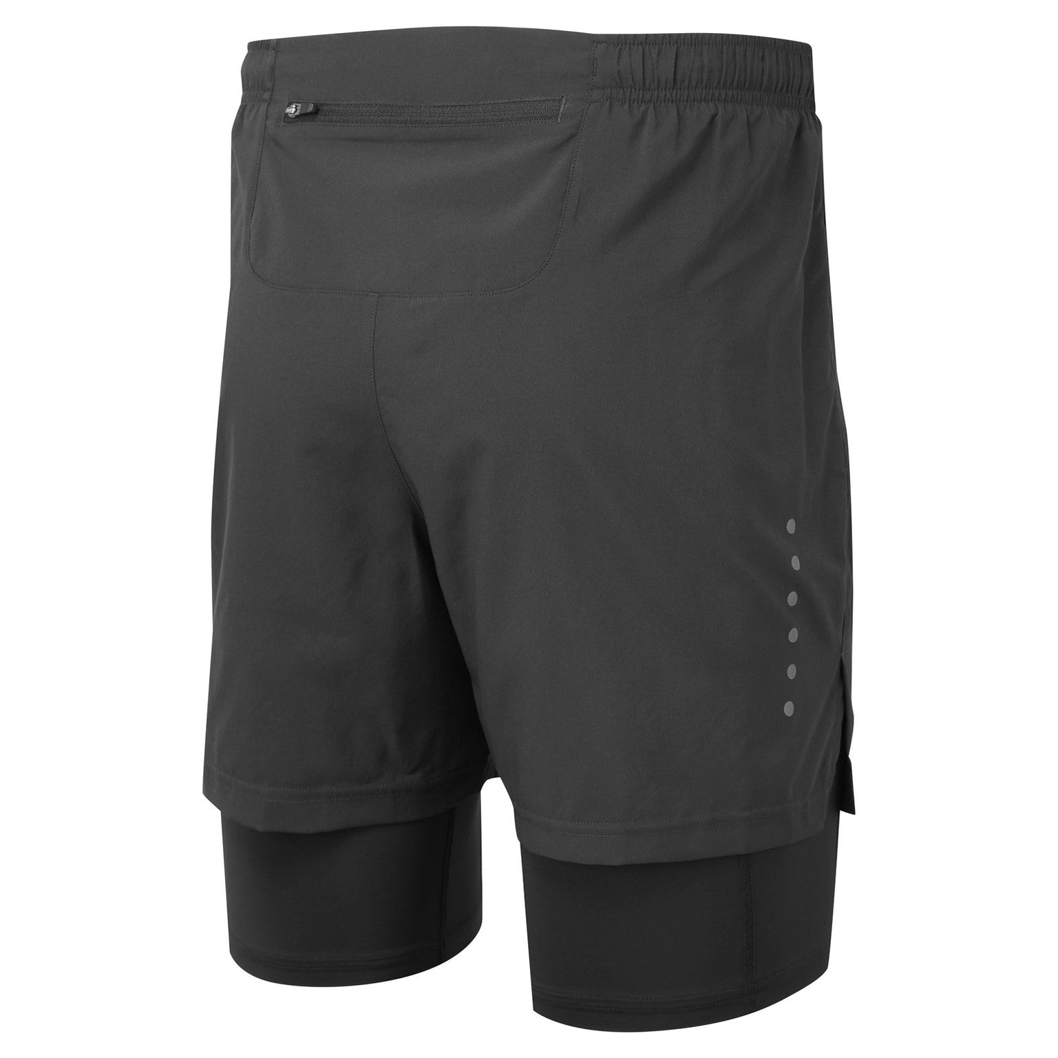 Ronhill men's Core 5-inch twin running shorts with lightweight fabric and elastic waistband, ideal for running and athletic activities.