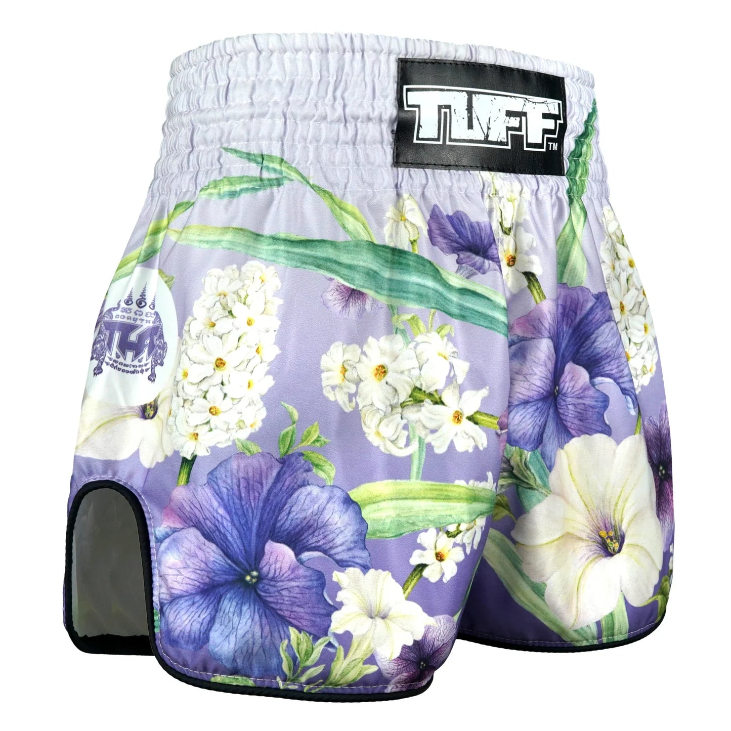 TUFF High-Cut Retro Muaythai Shorts Purple An-Chan