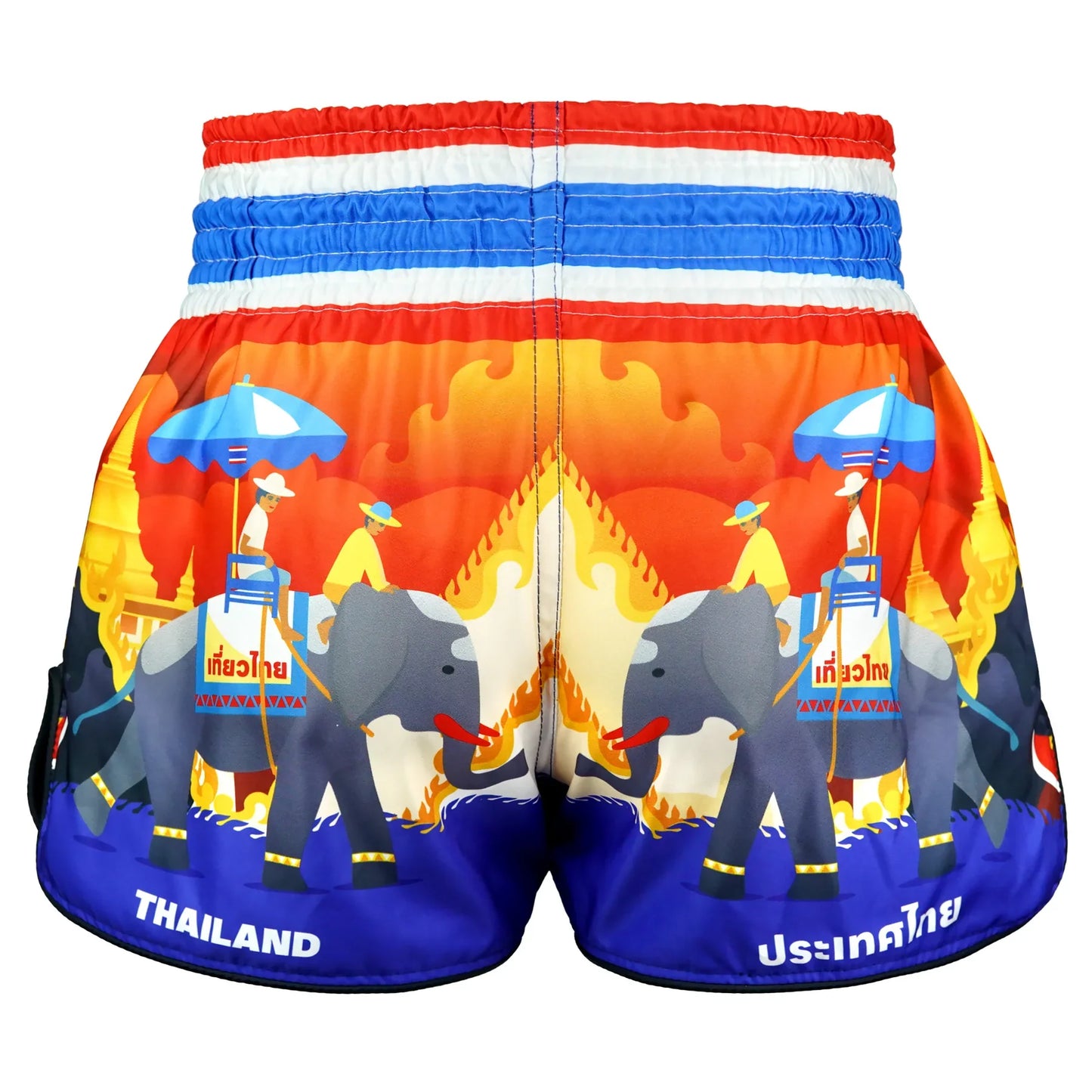 TUFF High-Cut Retro Muaythai Shorts The Siam in Motion